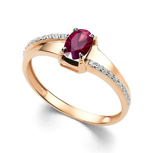 Кольцо из красного золота