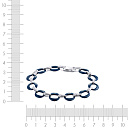 Браслет декоративный из серебра с керамикой