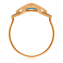 Кольцо из красного золота с фианитом