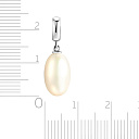 Подвеска из белого золота с жемчугом