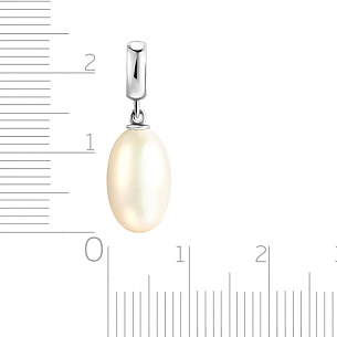 Подвеска из белого золота с жемчугом