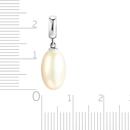 Подвеска из белого золота с жемчугом