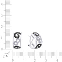 Серьги из белого золота с бриллиантами