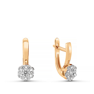 Серьги из красного золота