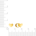 Пусеты из желтого золота