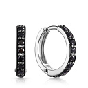 Серьги Конго из серебра с фианитом