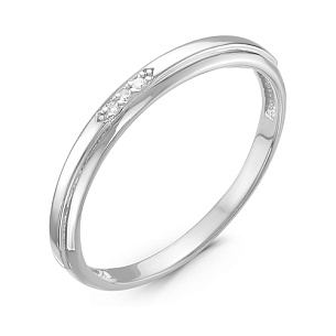 Кольцо из белого золота с бриллиантом