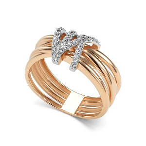 Кольцо из красного золота