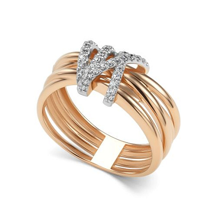 Кольцо из красного золота