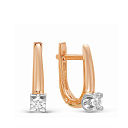 Серьги из красного золота