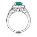 Кольцо из серебра с фианитом