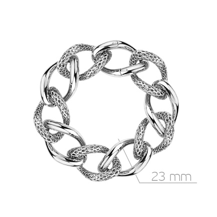 Браслет декоративный из серебра