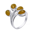 Кольцо из серебра с кварцем