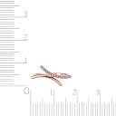 Кольцо из красного золота с бриллиантами, перламутром