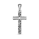 Крест из серебра с фианитами