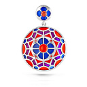 Подвеска из серебра с ониксом, фианитом