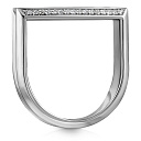 Кольцо из белого золота с бриллиантами