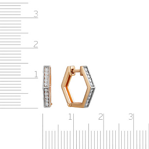 Конго из красного золота с бриллиантами
