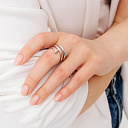 Кольцо из белого золота с бриллиантами