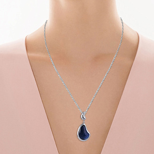 Подвеска из серебра с стеклом