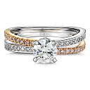 Кольцо из белого золота с бриллиантами