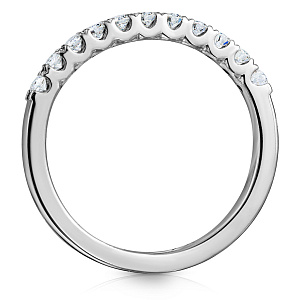 Кольцо из белого золота с бриллиантами