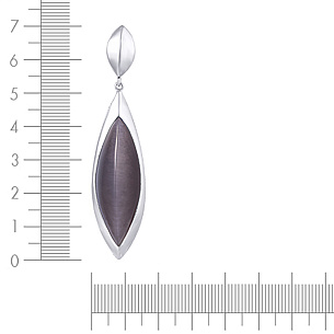 Подвеска из серебра с стеклом