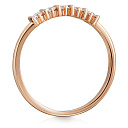 Кольцо из красного золота с бриллиантами