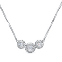 Колье из белого золота с бриллиантами