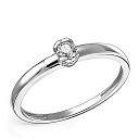 Кольцо из белого золота с бриллиантами