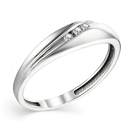 Кольцо из белого золота