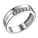 Кольцо из серебра с бриллиантом