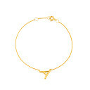 Браслет декоративный из серебра с позолотой