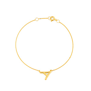 Браслет декоративный из серебра с позолотой