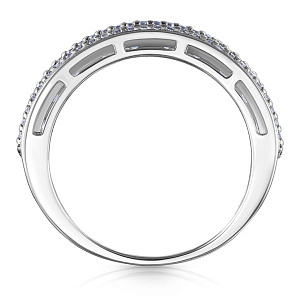 Кольцо из серебра с фианитом