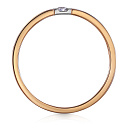 Кольцо обручальное из красного золота с бриллиантом