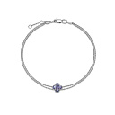Браслет из белого золота с бриллиантами, танзанитом