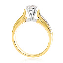 Кольцо из желтого золота с бриллиантами