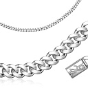 Цепь декоративная из серебра