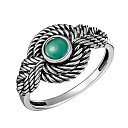 Кольцо из серебра с ониксом