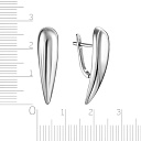 Серьги с английским замком из серебра