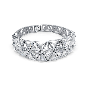 Браслет из белого золота с бриллиантами