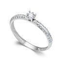 Кольцо из белого золота