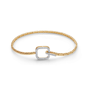 Браслет из красного золота с бриллиантами