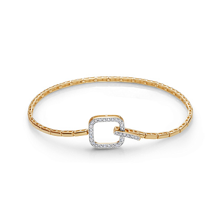 Браслет из красного золота с бриллиантами