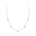 Колье из красного золота с фианитами