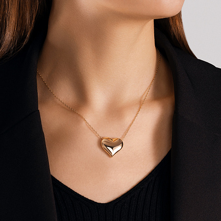 Колье из желтого золота