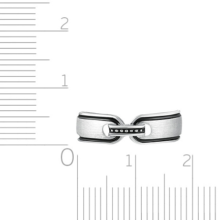 Кольцо обручальное из серебра