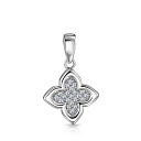 Подвеска из белого золота с бриллиантами