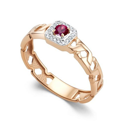 Кольцо из красного золота